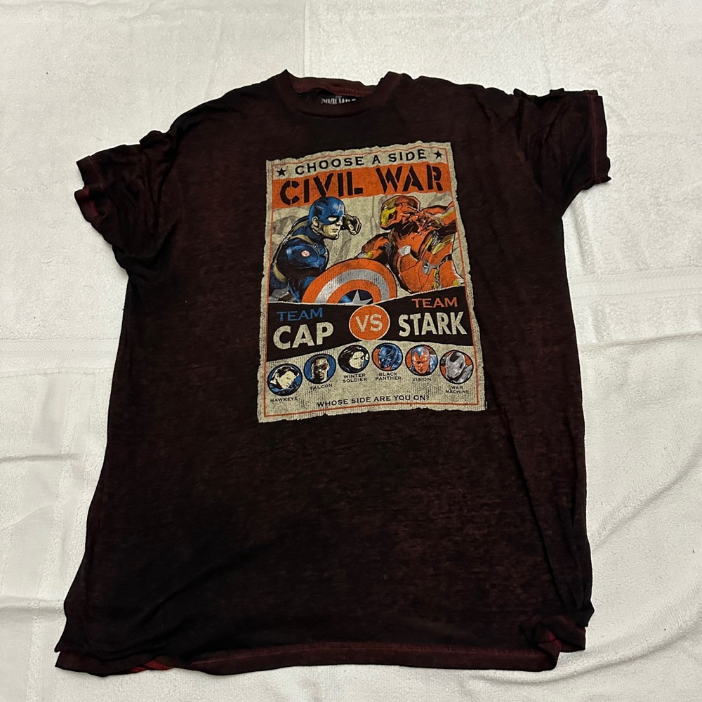 Marvel Civil War and Avengers Graphic T-Shirts